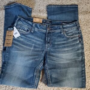 J #009 NWT Silver Suki Fit Blue Jeans